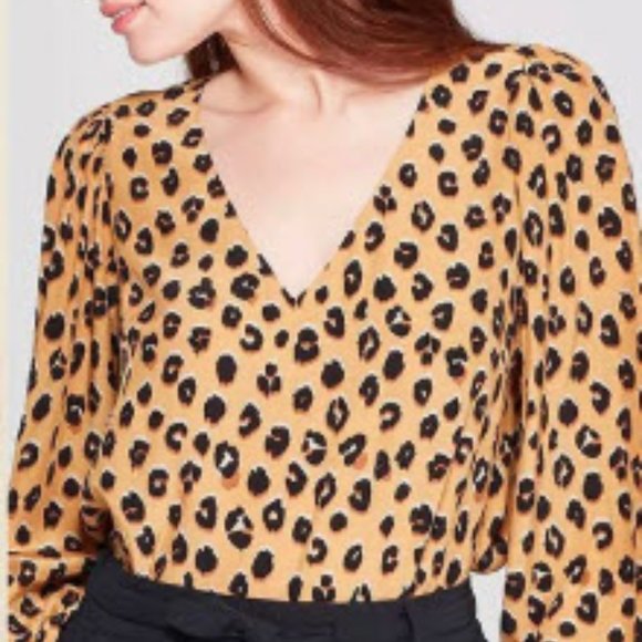 a new day Tops - { A NEW DAY } Leopard long sleeve top